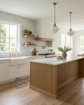 Atelier d'artisanat int&eacute;rieur avec deux artisans travaillant ensemble sur une pi&egrave;ce de mobilier en bois courb&eacute;